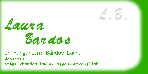 laura bardos business card